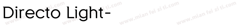 Directo Light字体转换